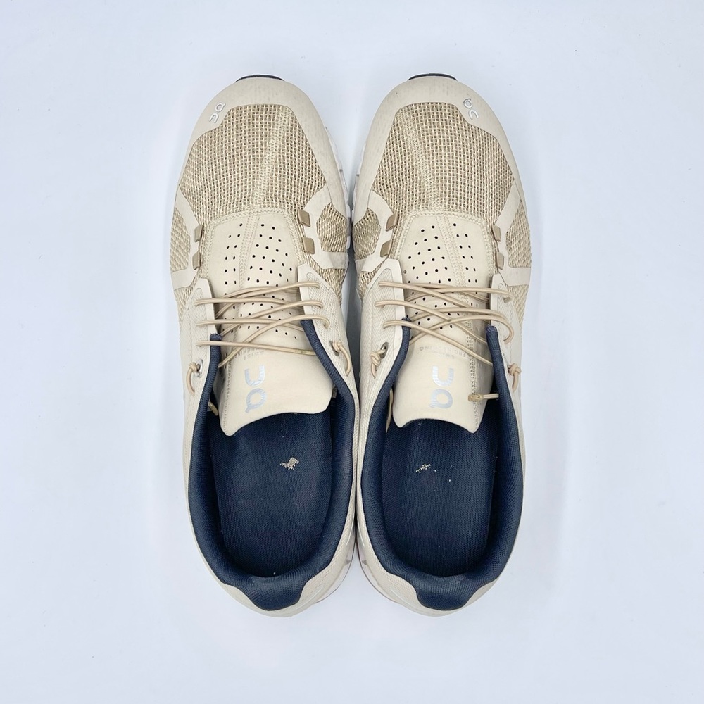 On Cloud 5 Sand/ Cream Lightweight Running Shoe Men’s size 12 - Picture 9 of 11